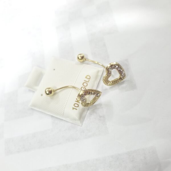 PIRCING OMBLIGO CORAZON 8 PIEDRAS