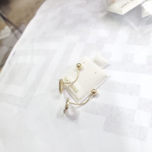 PIRCING OMBLIGO CORAZON 8 PIEDRAS